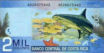 P275a Costa Rica 2000 Colones Year 2009